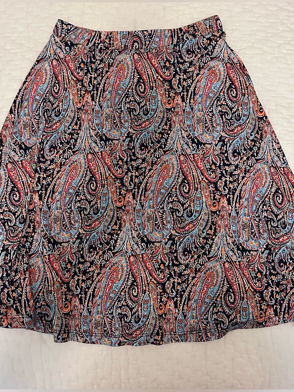 Women’s Paisley A-Line Skirt